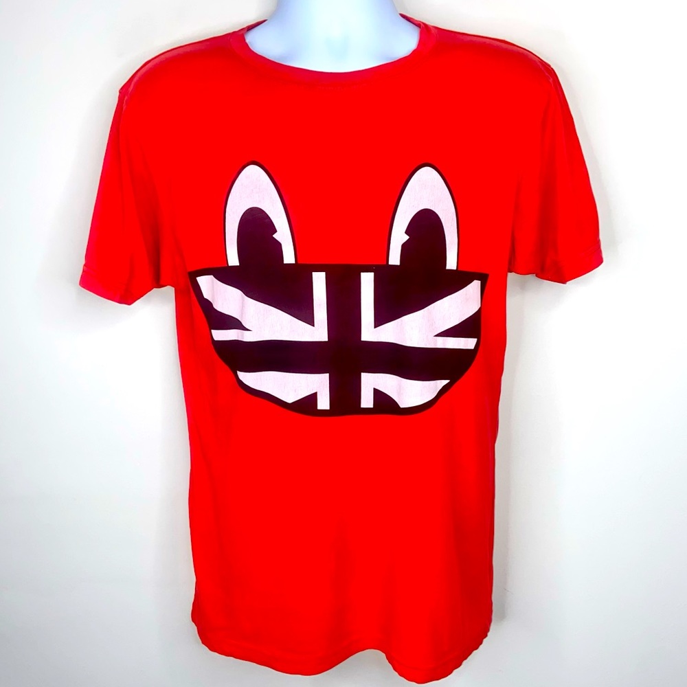 [Marc Jacobs] Men’s London UK Mayfair Store flag of Great Britain Face T-Shirt